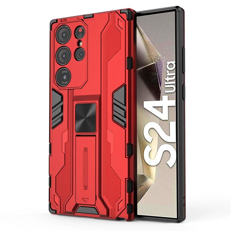Magnetic Armor Case For Samsung S24 Ultra S23 S22 Plus S21 S21 FE Coque For Samsung A52S A32 A22 A21S A72 Shockproof Phone Cover