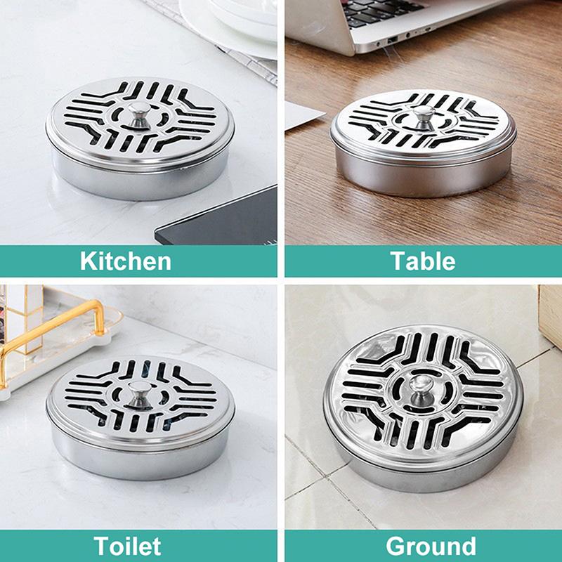 Suporte Portátil para Espiral de Mosquito Hotel Suporte Repelente de Insetos com Tampa Verão Anti-mosquito Casa Acampamento Suprimento Externo