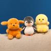 Lovely Penguin Sheep Chicken Dog Siamese Cat Plush Keychains Pendant Girls Backpack Phone Plush Keyring Small Table Companion