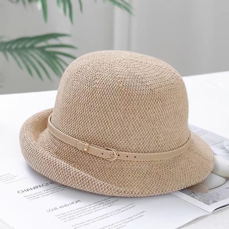 Women Breathable Fishing Cap With Curved Brim And Elegant Bow For Beach Days