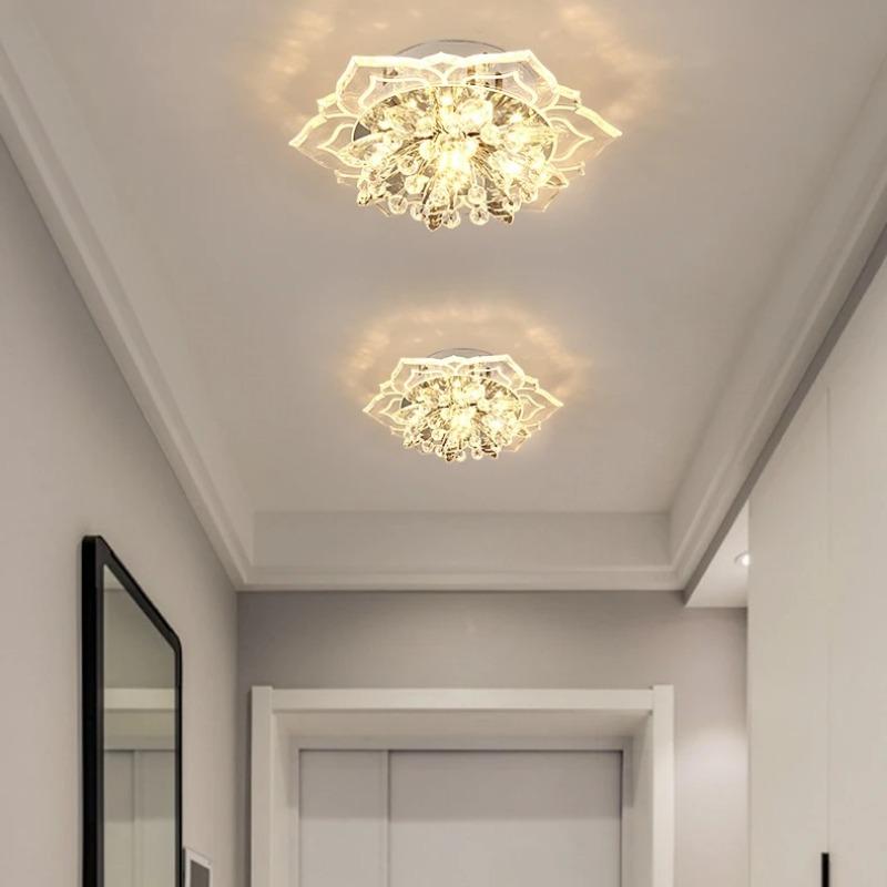 Moderní LED stropní svítidlo Křišťálové stropní svítidlo Lustr do ložnice Vnitřní osvětlení do obývacího pokoje Domácí dekorace Led Lustr