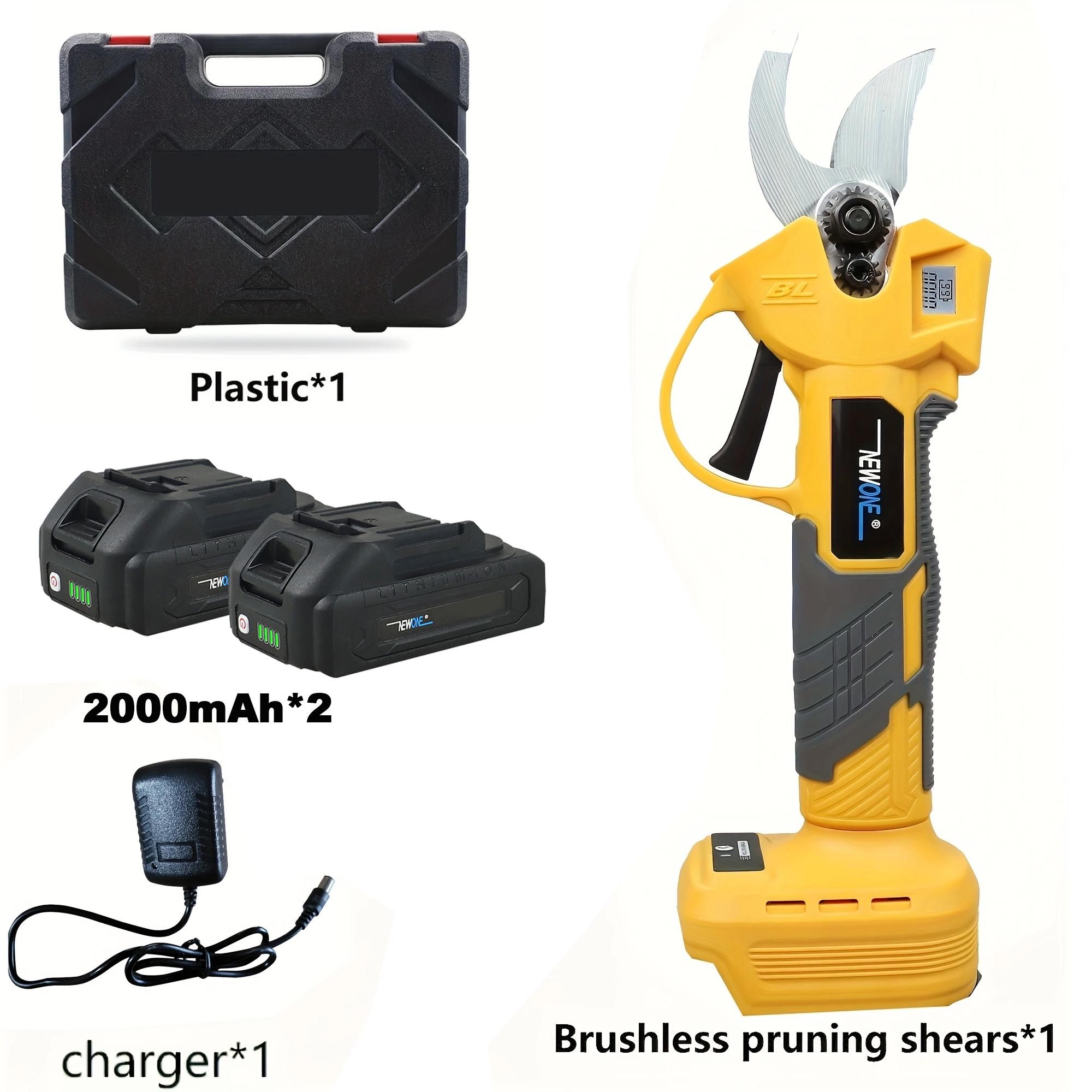 

NEWONE18V wireless scissors with LXT battery compatible LCD display screen, maximum cutting diameter: 30mm, 2-speed switch adjustment жёлтый