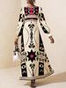Cross2025 Bohemian Long Sleeve European Holiday Dress