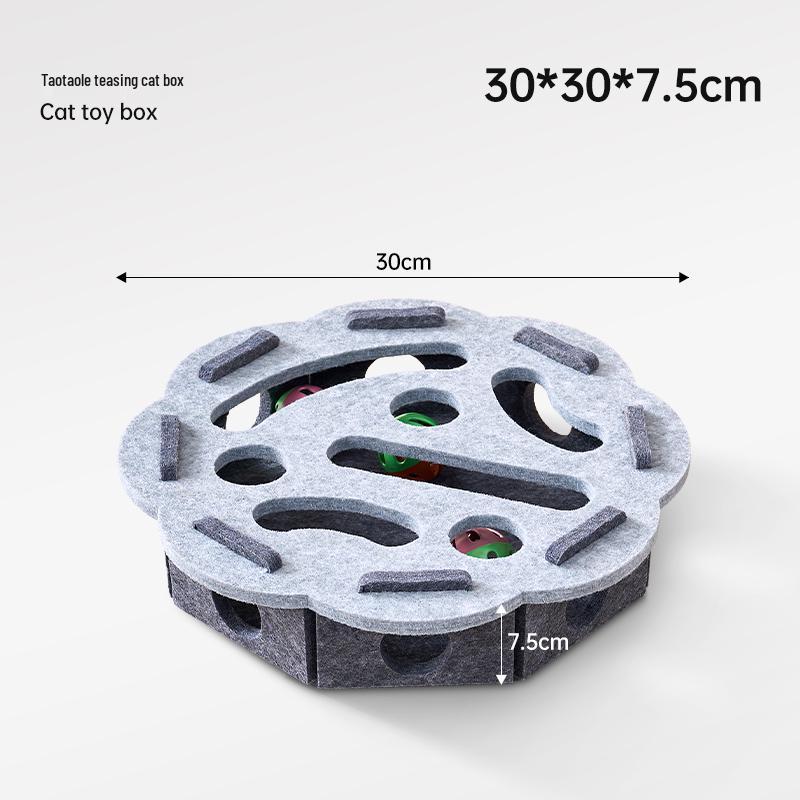 Cat Toy: Interactive Maze Ball with Bell for Stress Relief & Intelligence Training