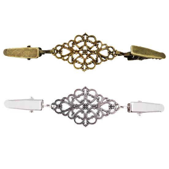 Kragenclip, robust, rostbeständig, Antikmuster, Vintage-Kragenclip für Pullover