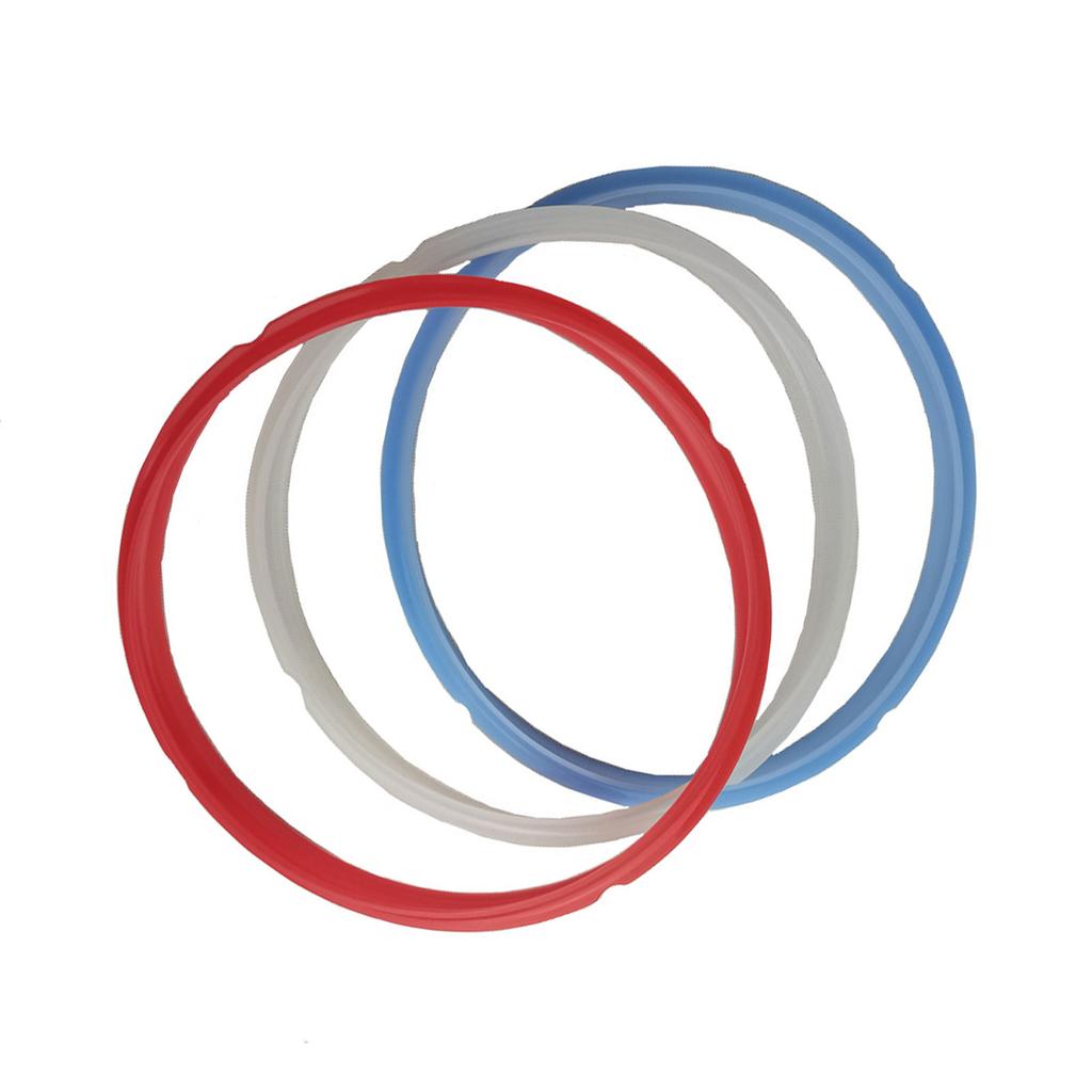 3Pcs Silicone Sealing Ring for 3qt 5qt 6qt 8qt Replacement Silicone Gasket Seal Rings for Pressure Cooker Accessories