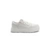 ~ College style casual square head thick sole lace-up versatile biscuits little white shoes women's autumn and winter models