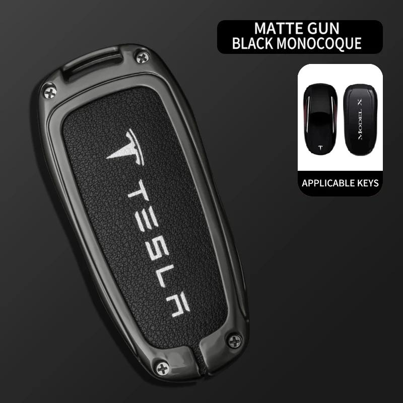 

Car Sticker Tesla Zinc Alloy Car Smart Remote Key Case Fob Cover Holder Shell Bag for Tesla Model Model X Protector Keyless Keyc