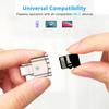 Type C TF Reader With Zinc oy Shell, SD Card Reader with USB C to USB Adapter, Suitable for Laptop, MacBook, Samsung Galaxy