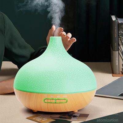 Diffuseur d'arômes 550 ml, humidificateur d'air ultrasonique à brume fraîche en grain de bois, pour maison, bureau, chambre à coucher