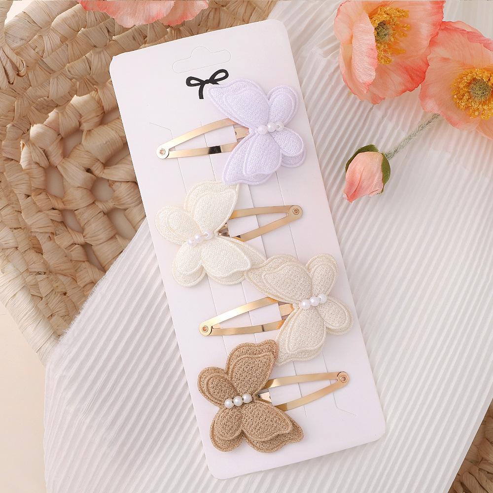 Cute Butterfly Hairpins Set Children Girls Kids Hair Clips Bobby Pins Barrettes Accessories Hairgrip Headwear Headdress Ornament