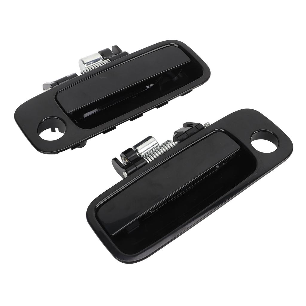2PCS Car Exterior Door Handle 69210AA010 Comfortable Grasp Black Replacement for Camry 1997?2001