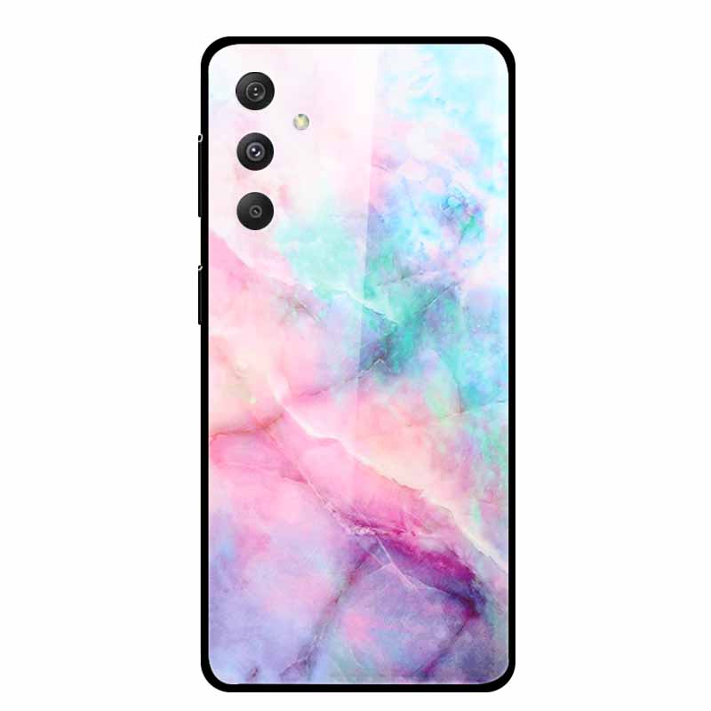 For Samsung Galaxy M54 M34 M14 Case Luxury Tempered Glass Back Cover Hard Case Samsung Galaxy M 54 Capa Fundas Coque Colorful