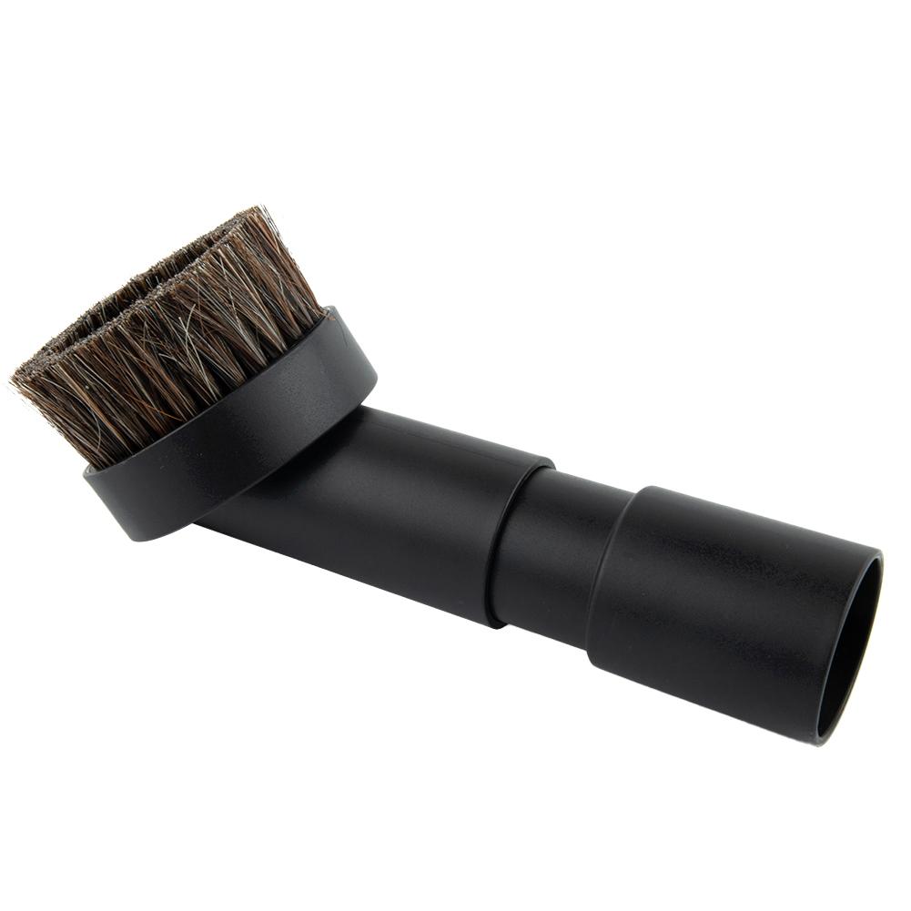 Vacuum Cleaner Round Brush Adapter Black Round Brush Soft Bristles 1 Set