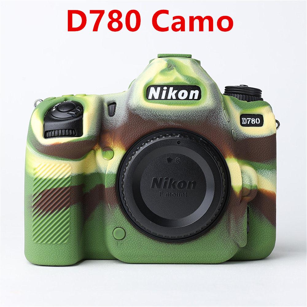 Litchi Pattern Soft Silicone Armor Camera Body Case For Nikon D780 D850 D7100 D7200 Rubber Cover Skin