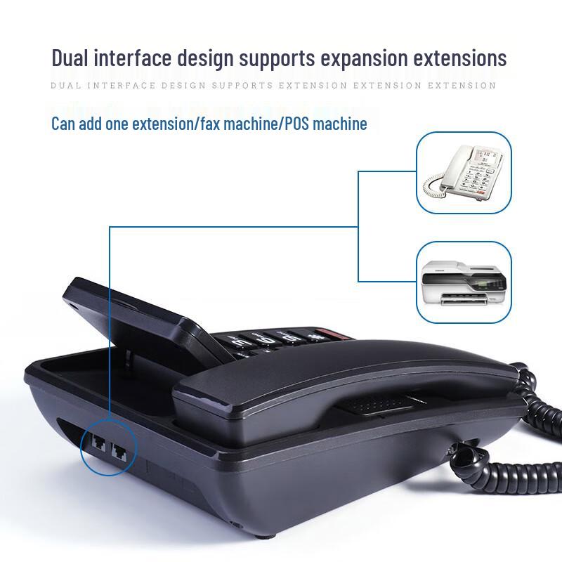 Zhongnuo Corded Landline Phone with Caller ID & Hands-Free