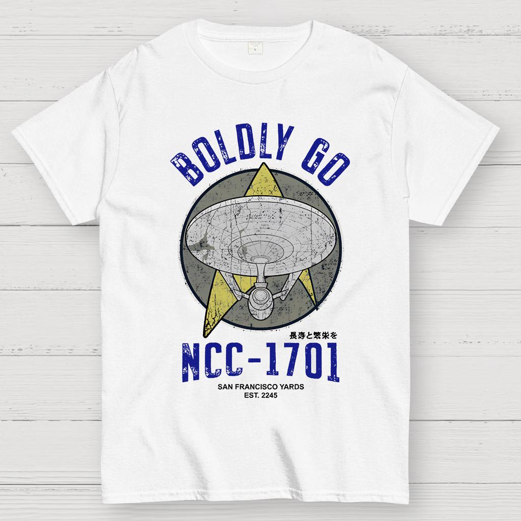 Boldly Go Vintage Explorers Cotton Summer Casual Cool Loose T-Shirt