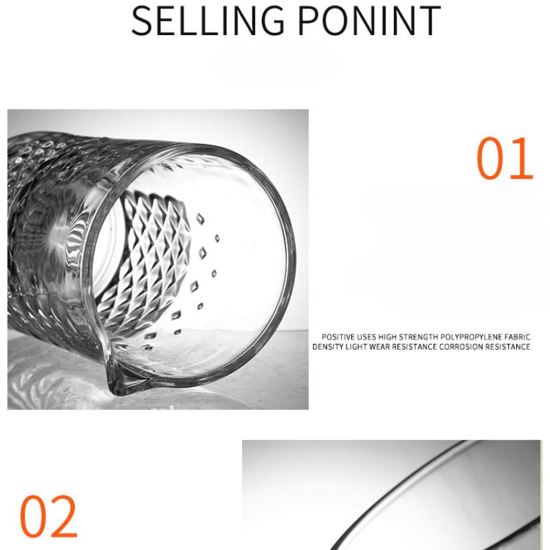 700ml Cocktail Shaker Mixing Glass Bartender Gadget Wine Whiskey Glass with Thick Weighted Bottom Luxury Bar Accessories Barware