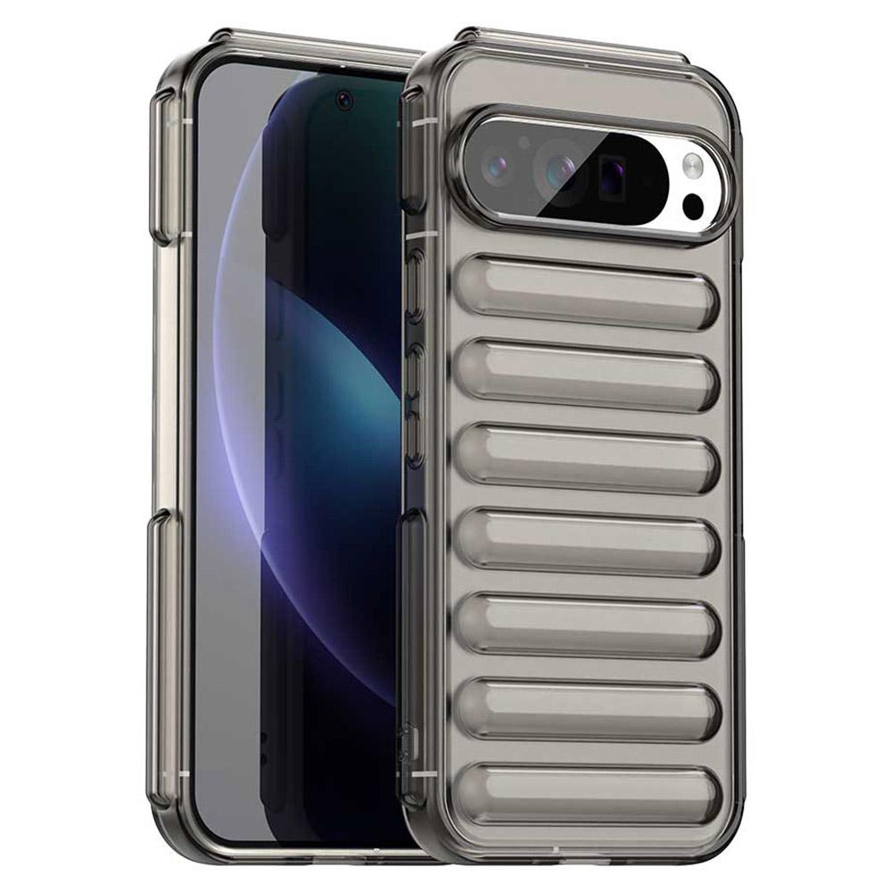 

For Google Pixel 9 Pro XL Case Protective TPU Phone Cover Transparent Grey