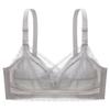 Xinghai No Steel Ring Gathering Adjustment Type Thin Crystal Cup Bra Fat Mm Large Size Large Chest Small Bra