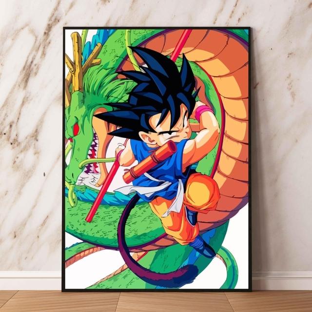 Print Canvas Dragon Ball Carot Aesthetics Poster Personaje de acțiune pentru copii