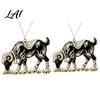 Gift for Goat Lovers 2Pcs 2D Hanging Ornaments Acrylic Winged Pendants Year of Decoration The Auspicious Decorations Tree Mantel Home New