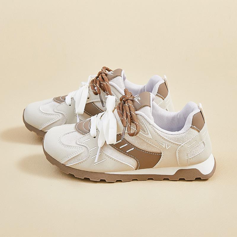 

Women s Chunky Platform Sneakers Non-Slip Breathable Lace-Up Walking Shoes for Women Comfortable Casual Faux Leather Running Workout Tennis Sneakers 35