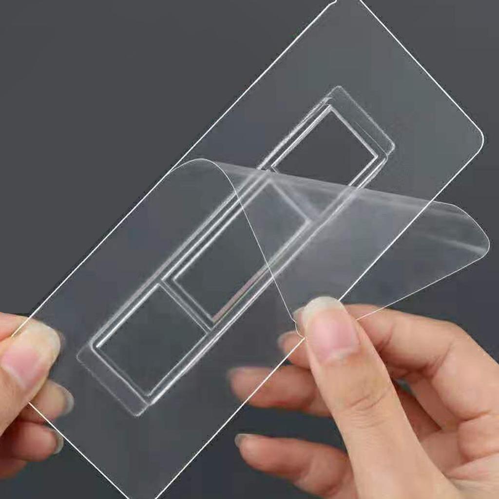 6PCS Shower Caddy Adhesive Hooks Resin Patch Clip Rack for Bathroom Tissue Box Corner Shelf Soap Basket Toothbrush