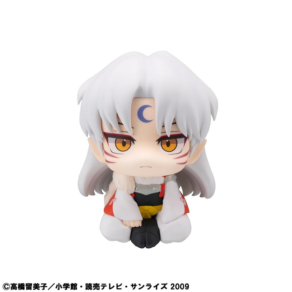 MegaHouse Look Up Inuyasha Sesshomaru 110 מ"מ שרף PVC צבוע דמות ניתנת להזזה בערך
