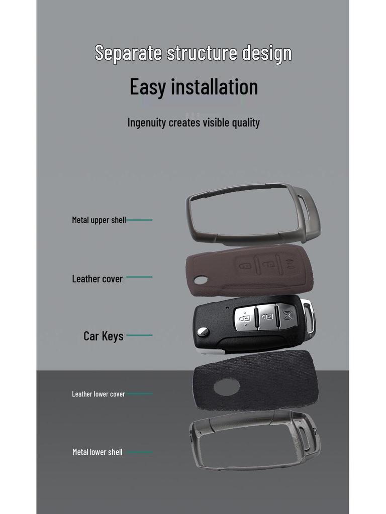Full Coverage Protective Case for Ssangyong Korando/Rexton/Shu Lai Car Remote Key
