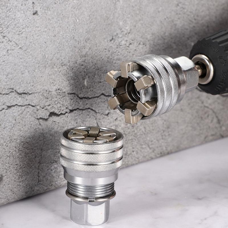 High Strength Multiple Size Adjustable Socket 10-19mm 72 Tooth Ratcheting Tool High Durability Fit for Nut Bolt Repair China Mainland