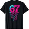 67 Basketball Drip Six Seven Funny Gen Alpha Unisex T-Shirt