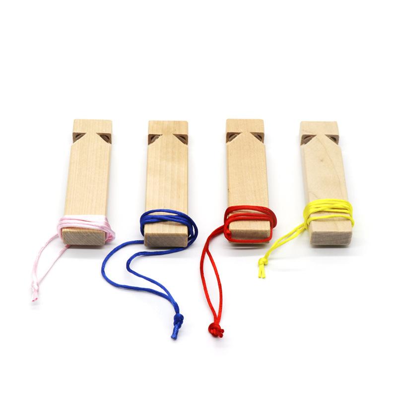 1/2Pcs Kids Wooden Train Whistle Toy Musical Train Whistle Teaching Aid Learning Activities Wood Train Whistle Wooden Whistle