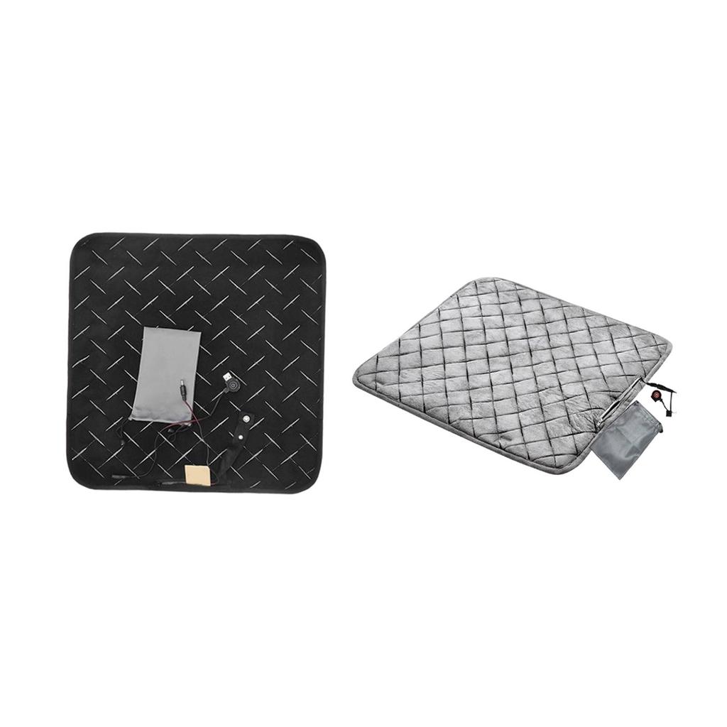 Multifunctional USB Heated Seat Cushion Electric Thermal Pad Adjustable Chair Heating Pad for Office Home Stadium Sports