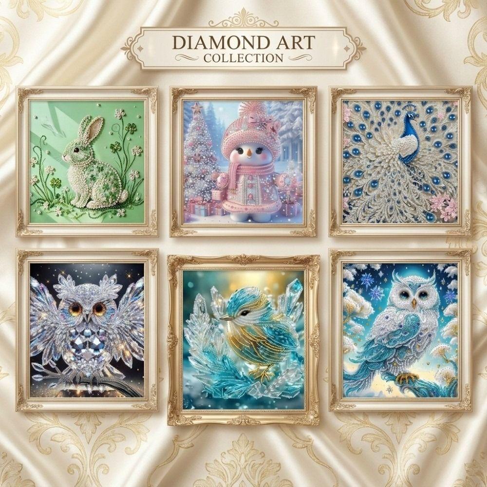 1 Set Sparkling Diamond Painting 5D Diamond Art Kits DIY Diamond Sticker  Wall Art