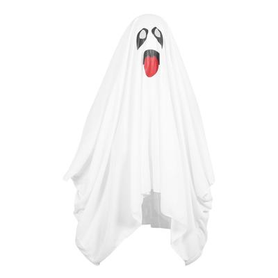 Ghost Costume for Kids Adults Nylon Scary Ghost Cloak for Boys Girls Cosplay Holiday Party Dress Up White