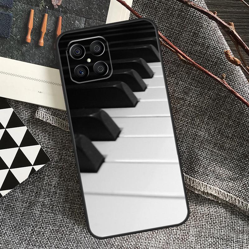 Piano Keys Music Keyboard Case For Honor 90 70 50 Lite Magic 5 Magic 6 Pro X6 X7 X8 X9 X6a X7a X8a X9a X8b X9b Cover