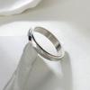 4mm Stainless Steel  Ring Wedding Engagement Band Rose Golded/Silvery Multi Faceted Fashion Band