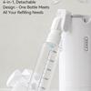 4-in-1 Travel Bottles Set,Leak-Proof Refillable Containers Dispensers Labels Portable Toiletry Organizer Cup for Shampoo,Lotion,Soap