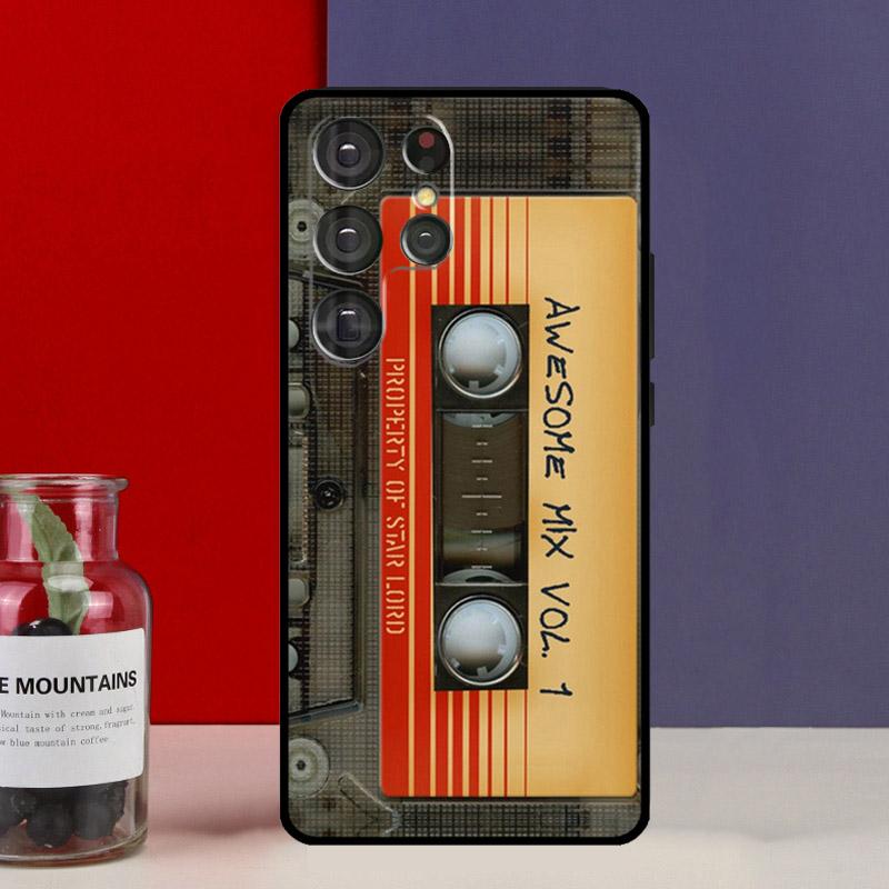 Retro Cassette Tape Vintage Funda Case For Samsung Galaxy S25 Ultra S9 S10 S20 S22 Plus S21 FE S23 S24 Ultra Phone Cover