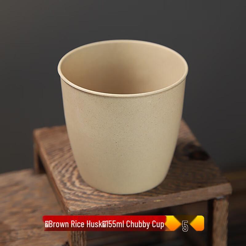 Langlebige Einwegbecher aus lebensmittelechtem Reishülsen-Kunststoff