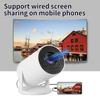 M5pro Mini HD Portable Home Projector - Wireless & Wired Connectivity
