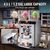 VEVOR Commercial Ice Cream Machine, 12 L/H Yield, 1295W Single Flavor Countertop Hard Serve Ice Cream Maker, 4.5L Stainless Steel Cylinder