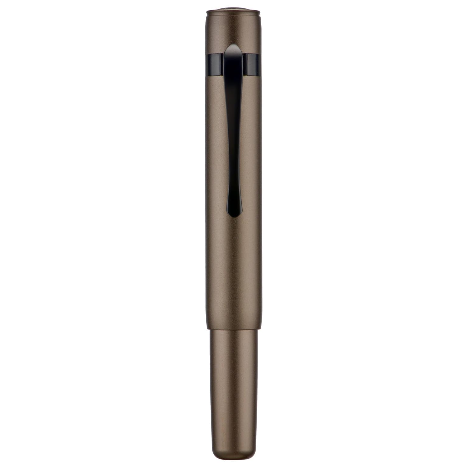 

Hongdian M2 Mini Fountain Fine Soft Brown Slim Pocket Travel Pen Pen, Nib, Nib, Aluminum,