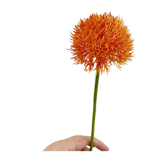 Artificial Dianthus Stem Realistic Fake Green/Orange/Yellow Tricks Plant for Vase Home Office Wedding Decoration Flower Arrangment