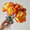 4 Flower 3 Buds Peony Artificial Flower Silk Petals Faux Flower Decorative Flower  Home Decoration