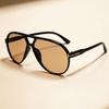 European and American fashion flat glasses travel shopping travel decorative glasses retro double beam frame sunglasses versatile trendy