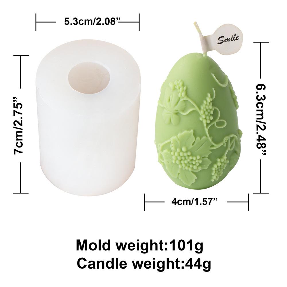 Graffiti Eggs Candle Making Kit Aromatherapy Easter Egg Candle Molds Easter Silicone Mould Embossed Aromatherapy Plaster