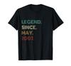 16 Years Old Legend Since May 2007 16th Birthday T-Shirt