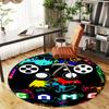 1PC Gamepad Gaming Round Chair mat Area Rug - Non-Slip, Floor Mat for Office, Bedroom, and Indoor Decor -Gift D1127209